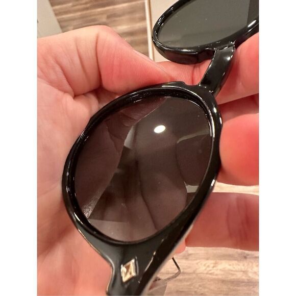 Spitfire Women's Reflective Round Polarized Sunglasses Classic Black Lenses - Picture 5 of 11